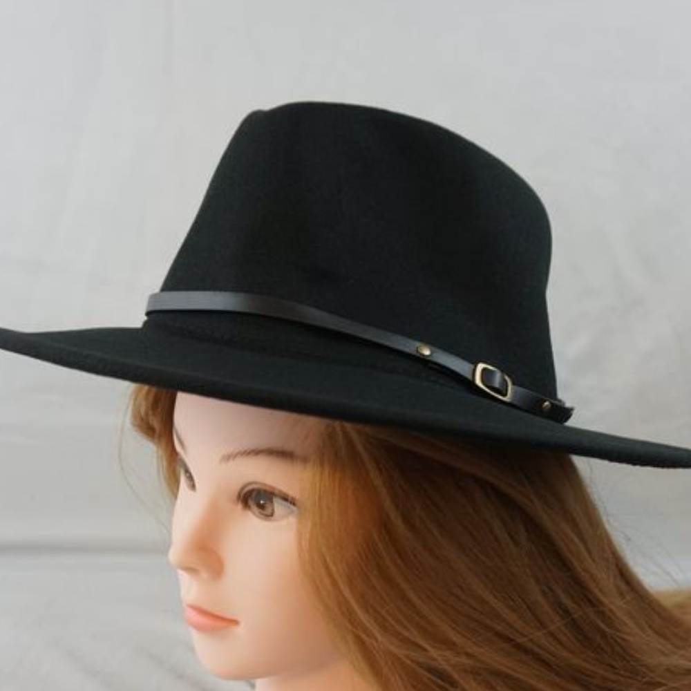 Lisianthus Women Belt Buckle Fedora Hat